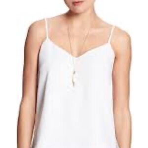 Banana Republic White Spaghetti Strap Top